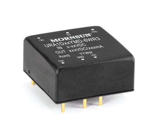 满足铁标认证的6W DC/DC铁路电源URA1D-YMD-6WR3系列